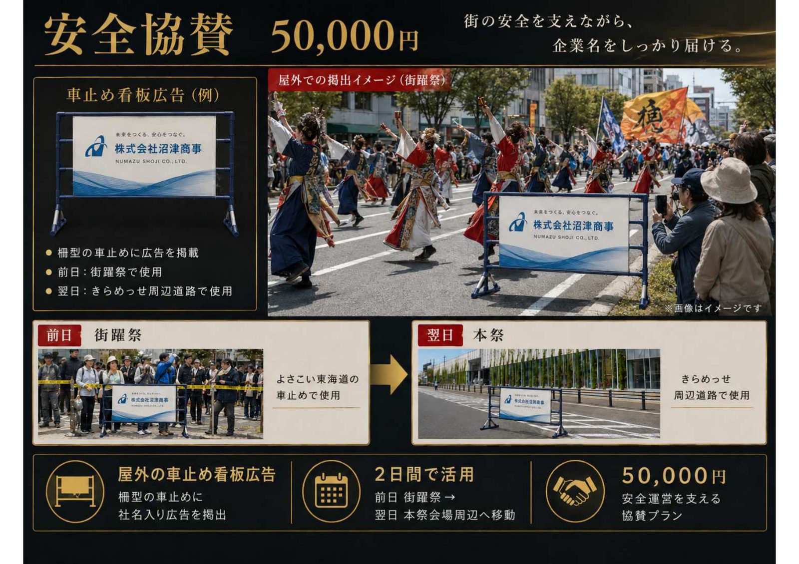 安全協賛 50,000円の詳細